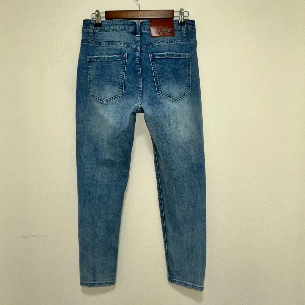 Americus Gosani A/G Essential Menswear Jeans Distressed Slim Fit Mens 31 (30x26)